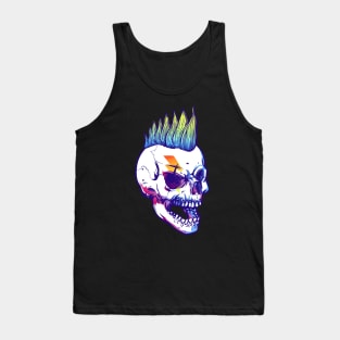 Punk Mohawk Skull Tank Top